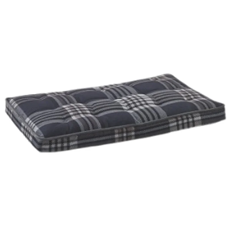 Bowsers Luxury Crate Mattress Microvelvet Greystone Tartan