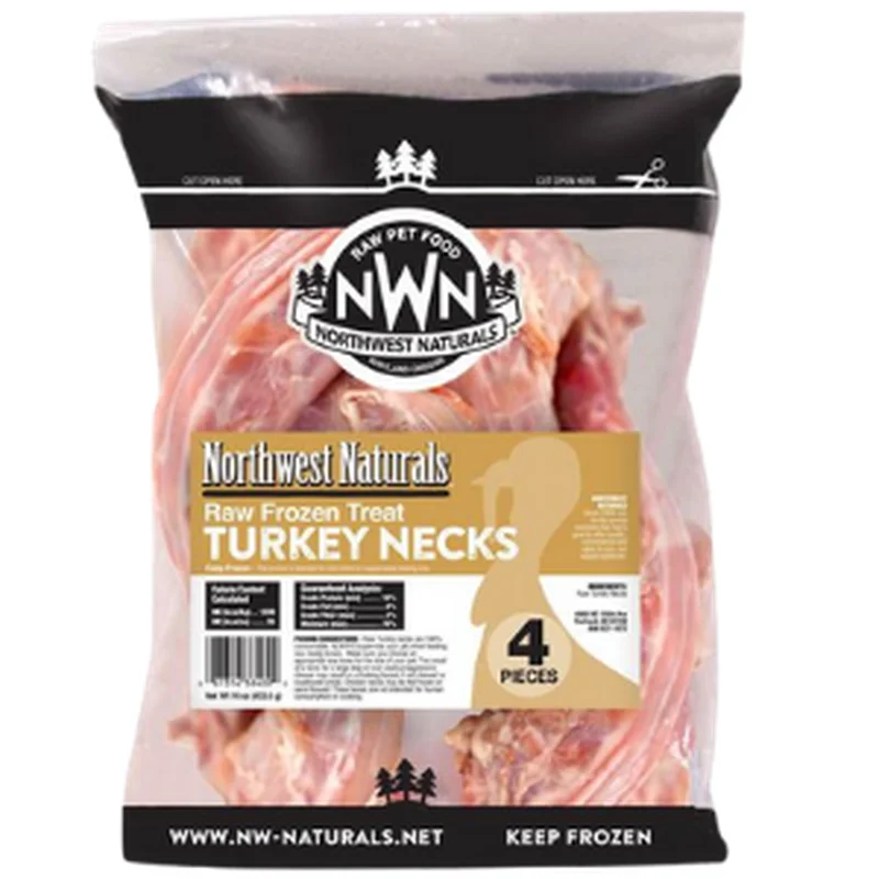 Northwest Naturals Raw Frozen Turkey Necks, 4 pk