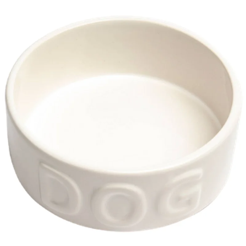 Park Life Designs Classic Dog Bowl White