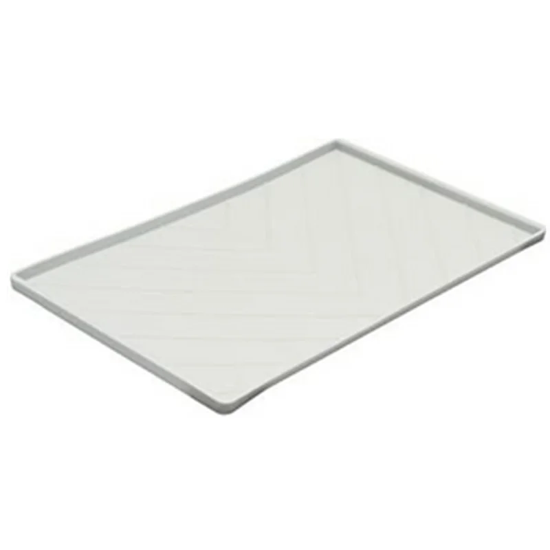 Messy Mutts Silicone Non-Slip Dog Bowl Mat Light Grey