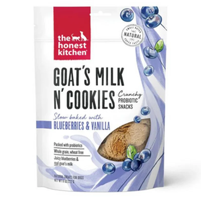 The Honest Kitchen Goat's Milk N' Cookies Blueberry & Vanilla Dog Treats, 8 oz