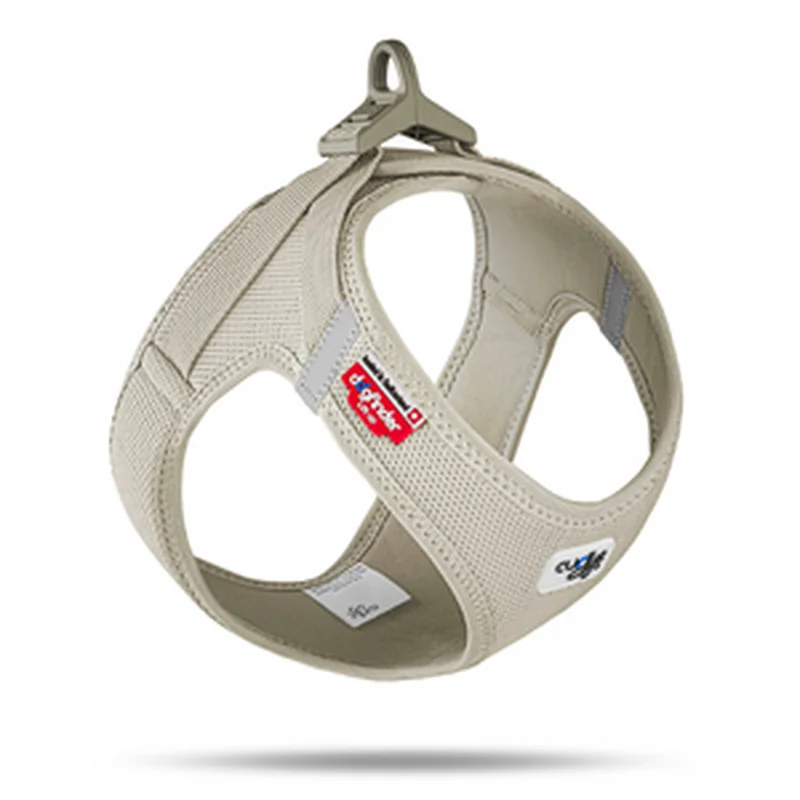 Curli Clasp Air-Mesh Vest Dog Harness Light Tan