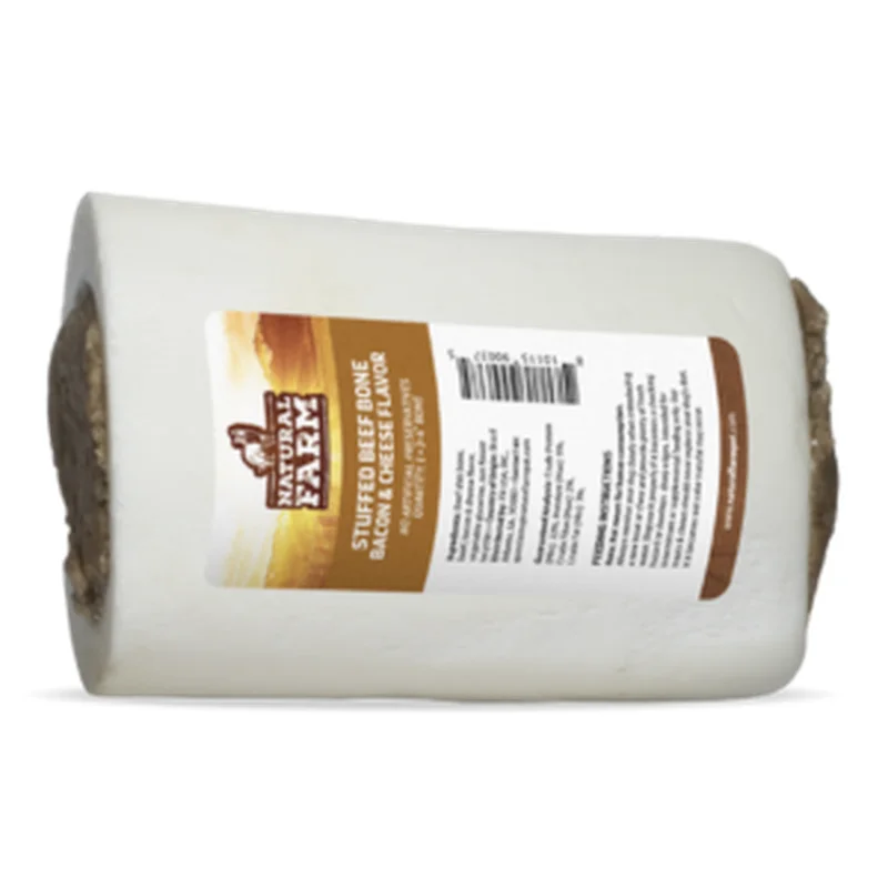 Natural Farm Bacon & Cheese Filled Bones Dog Treats