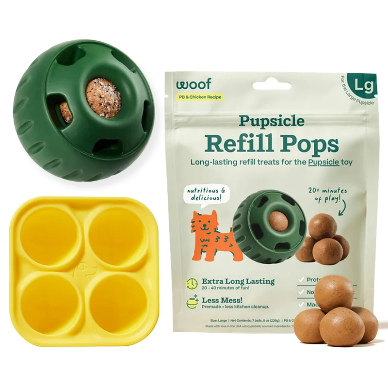 Woof Pupsicle Starter Pack Chicken Peanut Butter