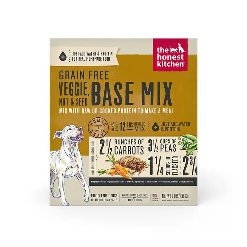 The Honest Kitchen Grain Free Veggie, Nut & Seed Dehydrated Base Mix for Dogs