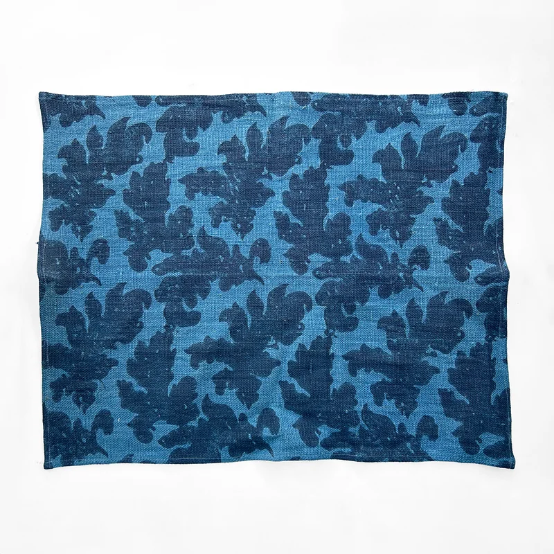 SALE - Linen Dyed Placemat Set/2 - Indigo Shadow