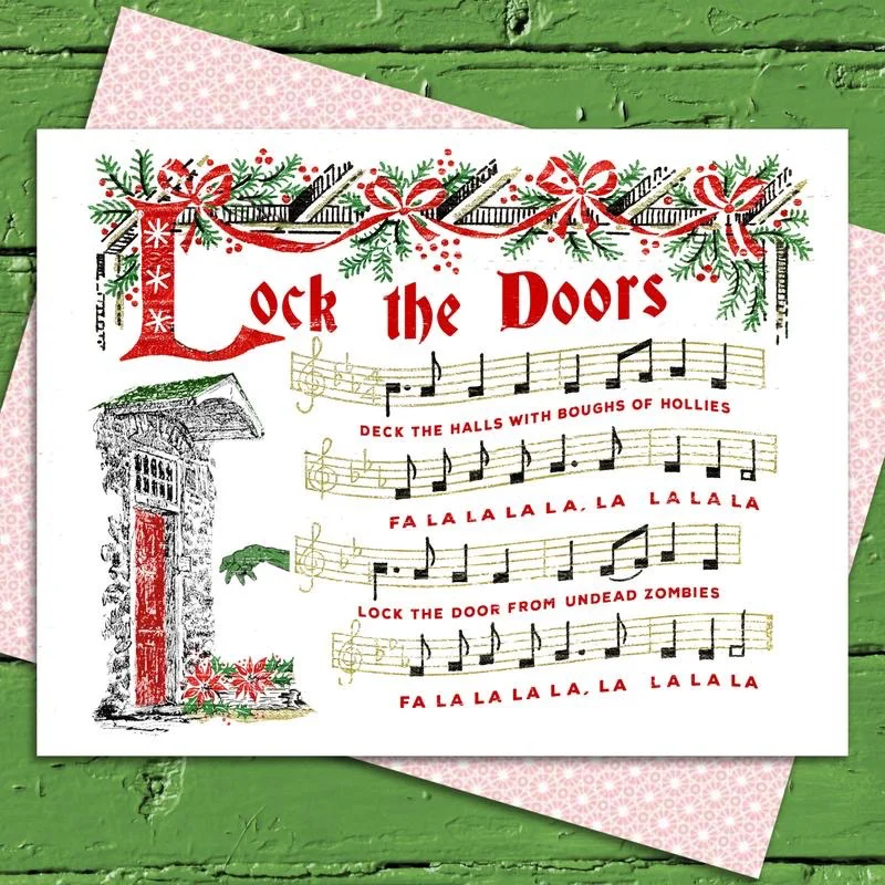 Lock the Doors Holiday Card