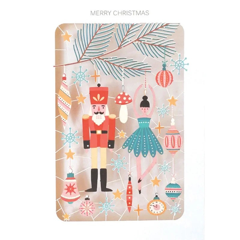 Nutcracker Laser Cut Christmas Card